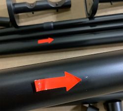 Open Box: Standard Modern Hardware Double Rod with Hidden Connection Bracket (48"-88", 1.25"Diam) - Matte Black