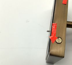 Open Box: Frances Alabaster Double Tube Sconce (22") - Tumbled Brass