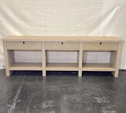 Open Box: Modern Farmhouse Rectangular Console Table (90") - Fog