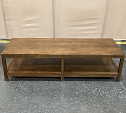 Open Box: Nicasio Rectangular Coffee Table (60") - Antique Umber