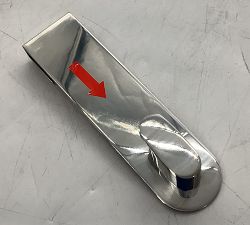 Open Box: Cyl Glass Overdoor Shower Hook - Polished Stainless Steel
