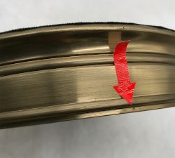 Open Box: Daphne Hurricane Candle Holder, Small (11.5"H) - Brass