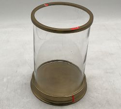 Open Box: Daphne Hurricane Candle Holder, Small (11.5"H) - Brass
