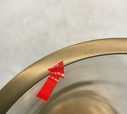 Open Box: Daphne Hurricane Candle Holder, Small (11.5"H) - Brass