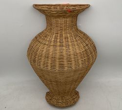 Open Box: Lila Woven Wall Vase (15"D x 22"H) - Natural