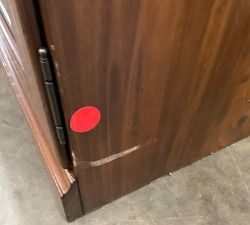 Open Box: Printer's Modular Glass Door Cabinet without Top (32") - Tuscan Chestnut