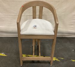 Open Box: Marin Counter Stool (25") - Performance Heathered Tweed Ivory, Seadrift