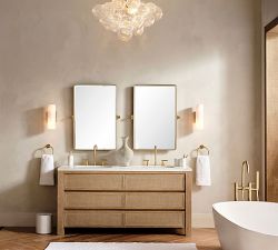 Cooper Glass Bubbled Flush Mount (18"-24")