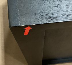 Open Box: Cayman Wall Cabinet, 2 Drawer Cabinet (18") - Warm Black