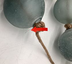 Open Box: Handcrafted Oversized Sea Glass Garland (106"L) - Seaglass