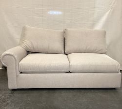 Open Box: Bellevue Upholstered Left Loveseat - Performance Heathered Basketweave Oatmeal