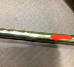 Open Box: Drapery Wand (47") - Burnished Brass