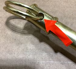 Open Box: Drapery Wand (47") - Burnished Brass
