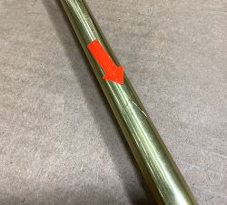 Open Box: Drapery Wand (47") - Burnished Brass