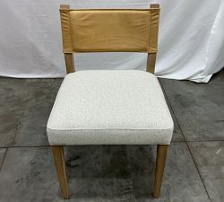 Open Box: Kanan Dining Chair - Keystone Sandstone, Performance Boucle Oatmeal, Seadrift