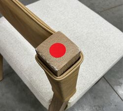 Open Box: Kanan Dining Chair - Keystone Sandstone, Performance Boucle Oatmeal, Seadrift
