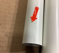 Open Box: Outdoor Standing String Light Posts, Set of 2 - White