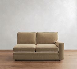 Open Box: Pearce Square Arm Right Loveseat - Performance Casual Chenille Fawn