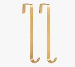 Metal Wreath Hangers, Set of 2