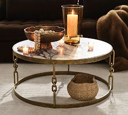 Ashley Stark Round Marble Coffee Table (36")