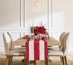 Monique Lhuillier Harper Stripe Organic Cotton Table Runner