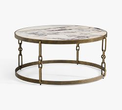 Ashley Stark Round Marble Coffee Table (36")