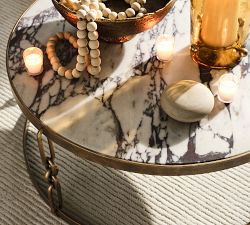Ashley Stark Round Marble Coffee Table (36")