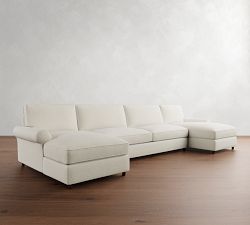 PB Comfort Roll Arm Double Chaise Sectional (135"&ndash;170")