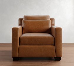 York Square Arm Deep Seat Leather Chair