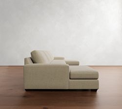 Big Sur Square Arm Double Chaise Sectional (146"&ndash;198")