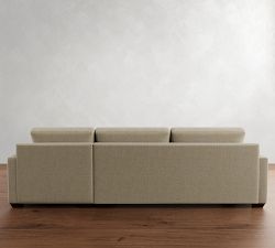 Big Sur Square Arm Deep Seat Chaise Sectional (114"&ndash;147")