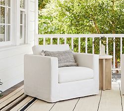 Jake Slipcovered Outdoor Lounge Chair