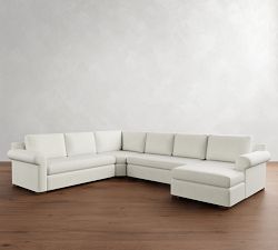 Shasta Roll Arm 4-Piece Wedge Sectional (134")