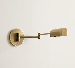 Sherman Metal Swing-Arm Rectangular Sconce (20")