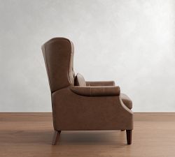 Champlain Tufted Roll Arm Leather Recliner
