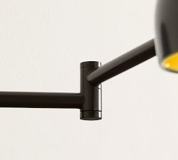 Sherman Metal Swing-Arm Dome Sconce (20")