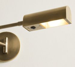 Sherman Metal Swing-Arm Rectangular Sconce (20")