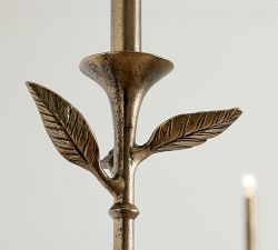 Botanical Forged Iron Chandelier (65")