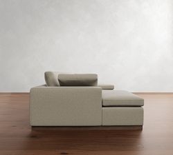 Dream Wood Base Double Chaise Sectional (154"&ndash;174")