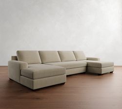 Big Sur Square Arm Double Chaise Sectional (146"&ndash;198")