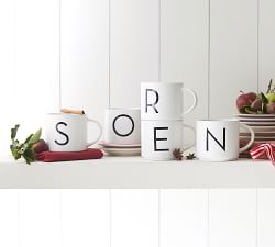 Mason Stoneware Stackable Alphabet Mug