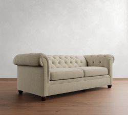 Chesterfield Roll Arm Sleeper Sofa (88")