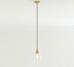 Petite Glass Cord Pendant (6")