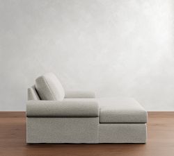 Big Sur Roll Arm Slipcovered Chaise Lounge
