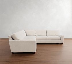 Turner Square Arm 3-Piece L-Shaped Sectional (106"&ndash;110")