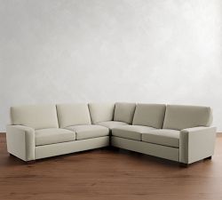 Turner Square Arm 3-Piece L-Shaped Sectional (106"&ndash;110")