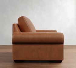 Big Sur Roll Arm Leather Chair