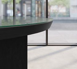 Dietrich Round Glass Communal Table Top