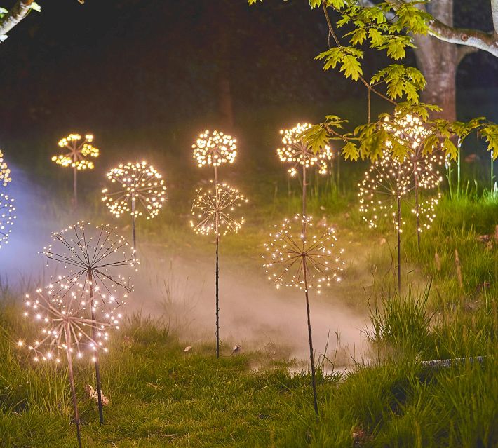 Solar Outdoor Lit Dandelion LED Lawn Stakes
