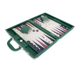 Channing Vegan Leather Backgammon Game